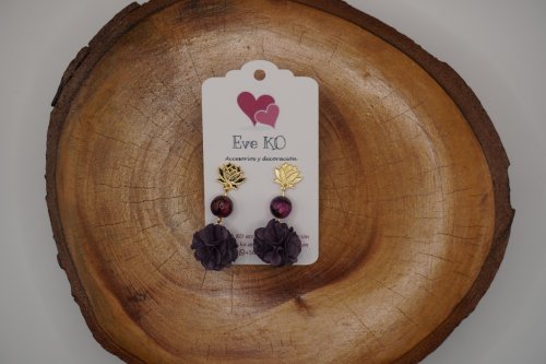 Aros textil y piedra natural
