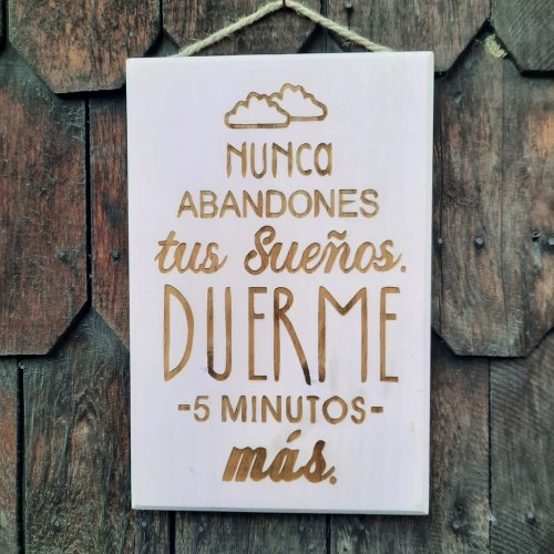 Letrero &quot;Nunca abandones tus sueños&quot;